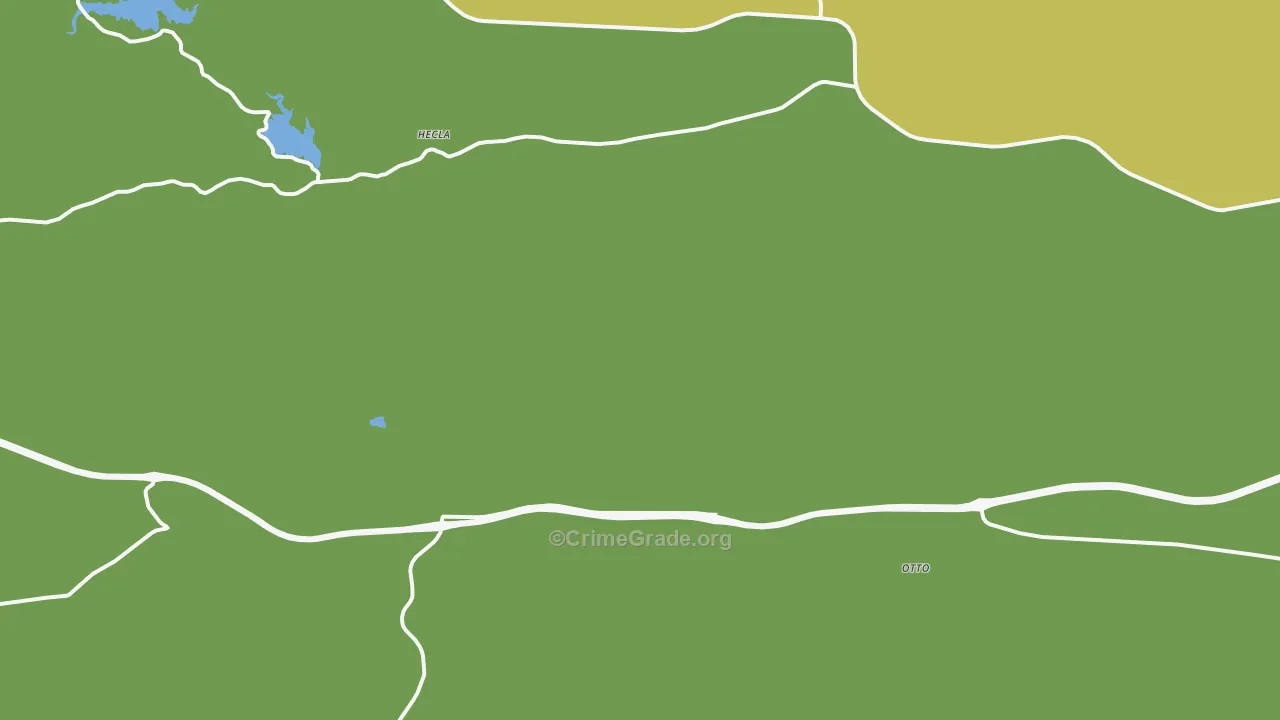 Granite Canon, WY Map of Robbery Rates