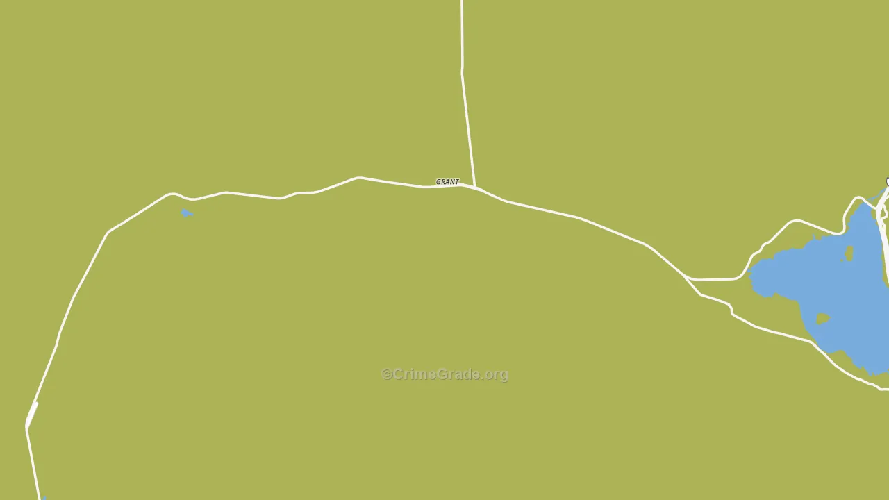 Grant, MT Map of Robbery Rates
