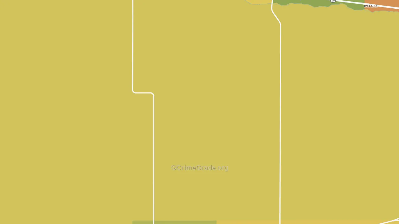 Gray County, KS Map of Robbery Rates