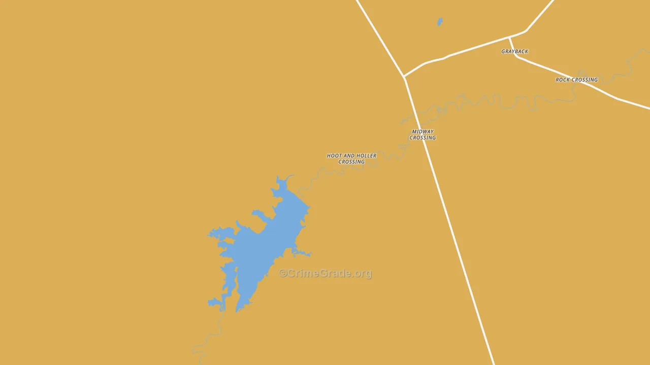 Grayback, TX Map of Robbery Rates