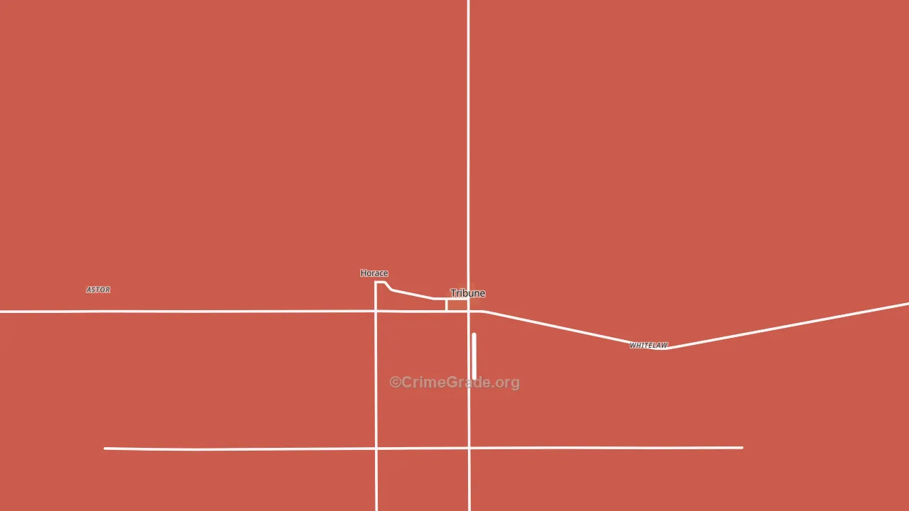 Greeley County, KS Map of Robbery Rates