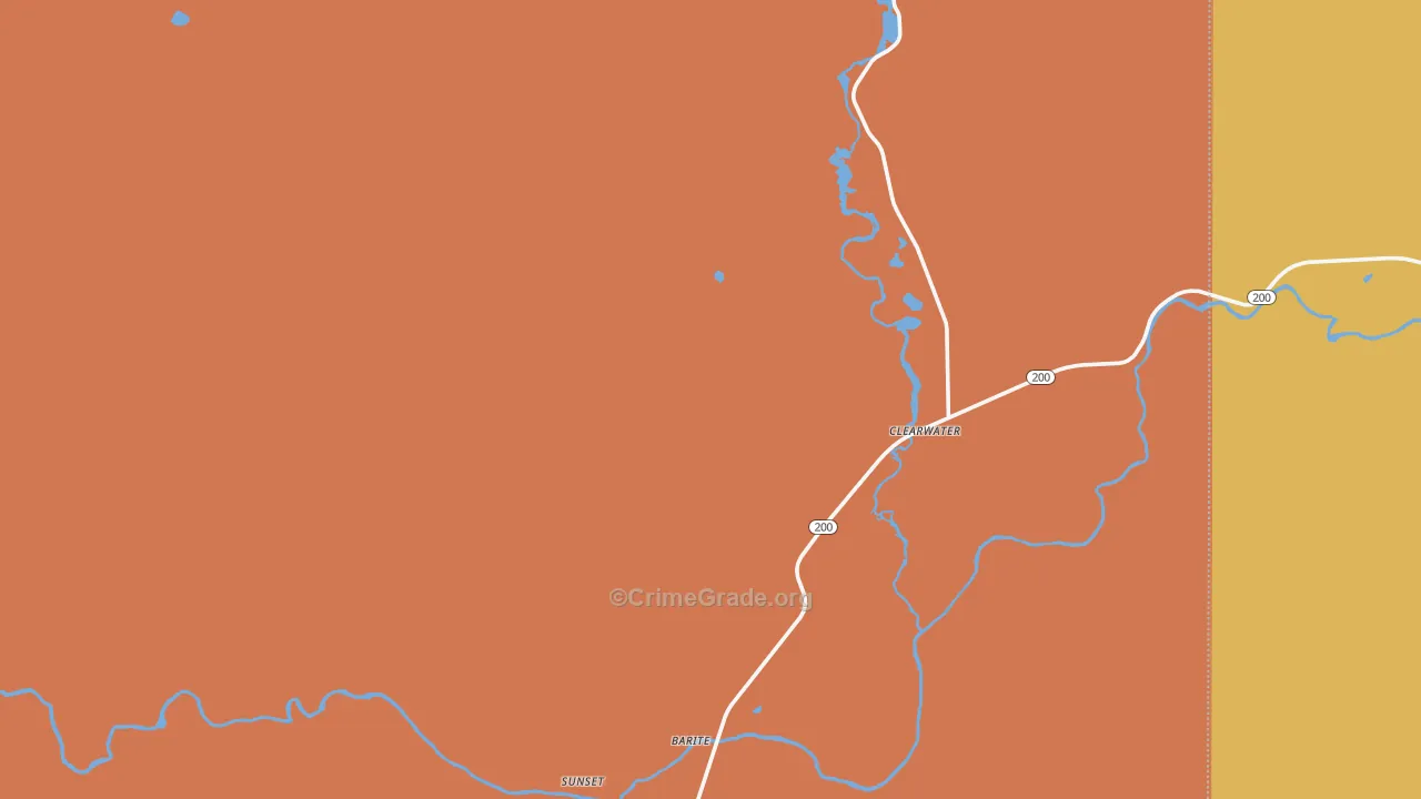 Greenough, MT Map of Robbery Rates