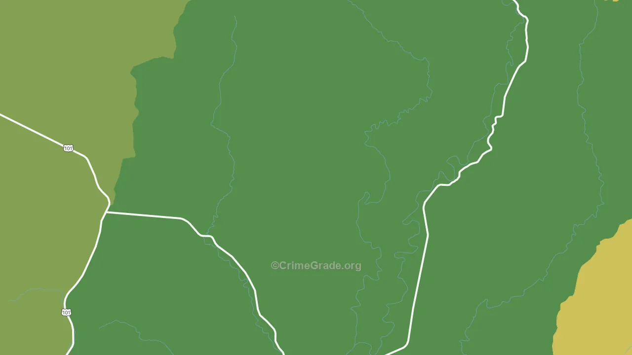 Greenwood, WA Map of Robbery Rates