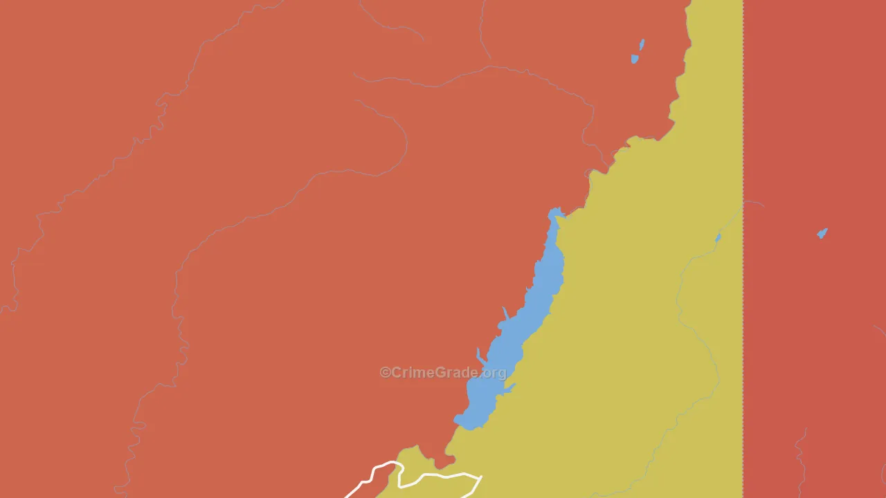 Grisdale, WA Map of Robbery Rates
