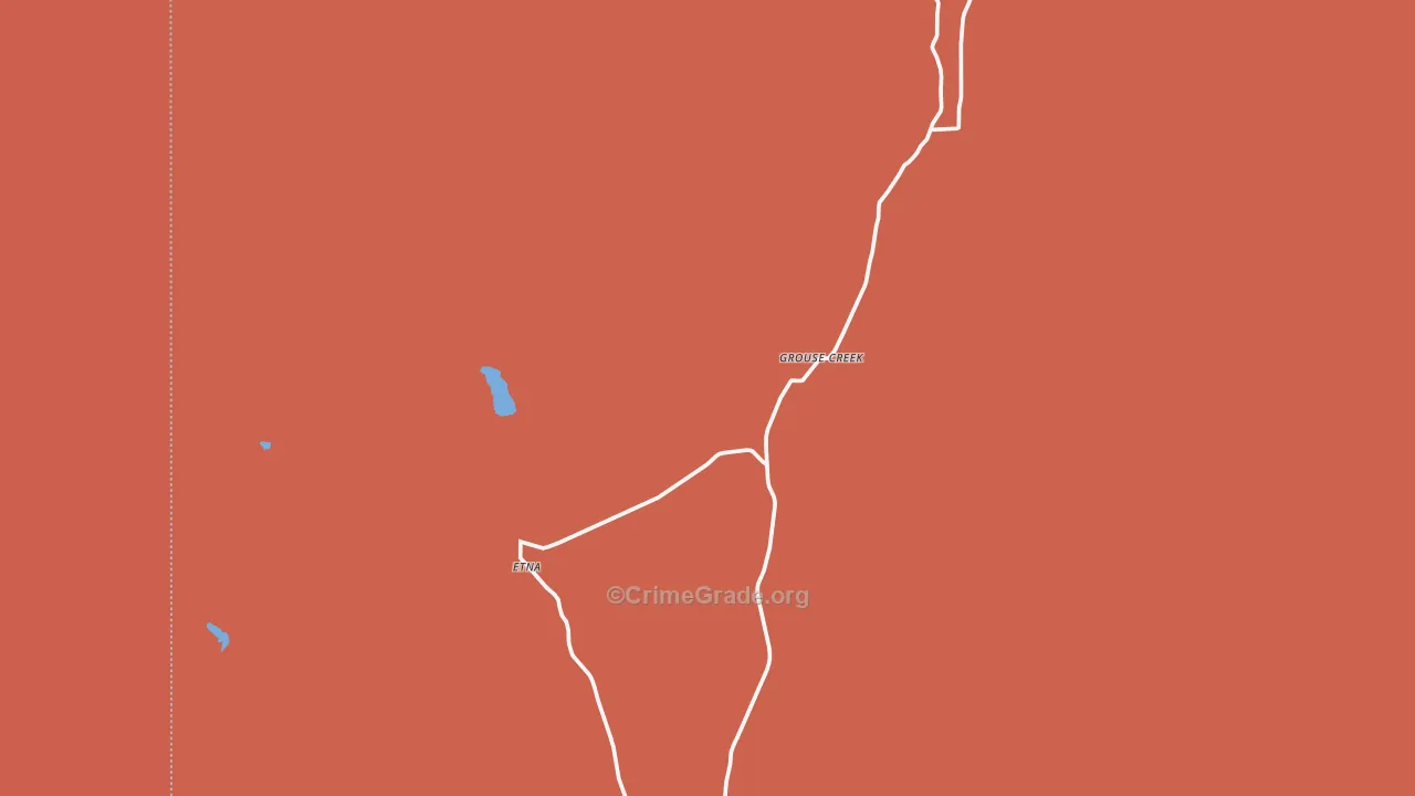 Grouse Creek, UT Map of Robbery Rates