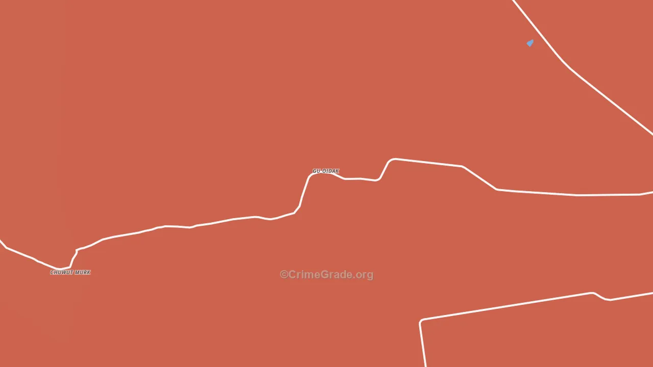 Gu Oidak, AZ Map of Robbery Rates