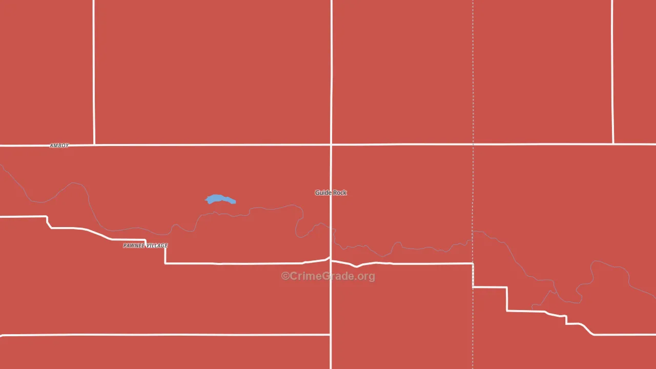 Guide Rock, NE Map of Robbery Rates