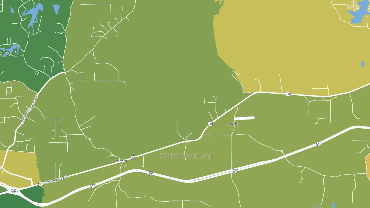 Gulde, MS Map of Robbery Rates