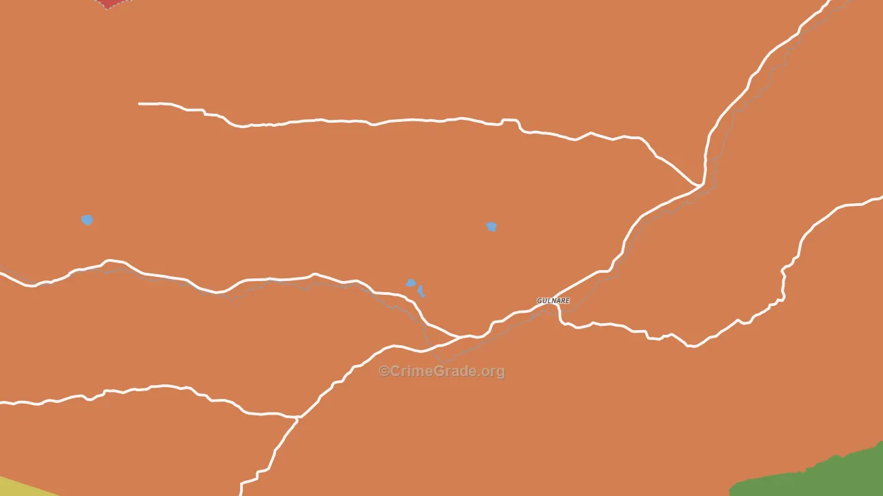 Gulnare, CO Map of Robbery Rates