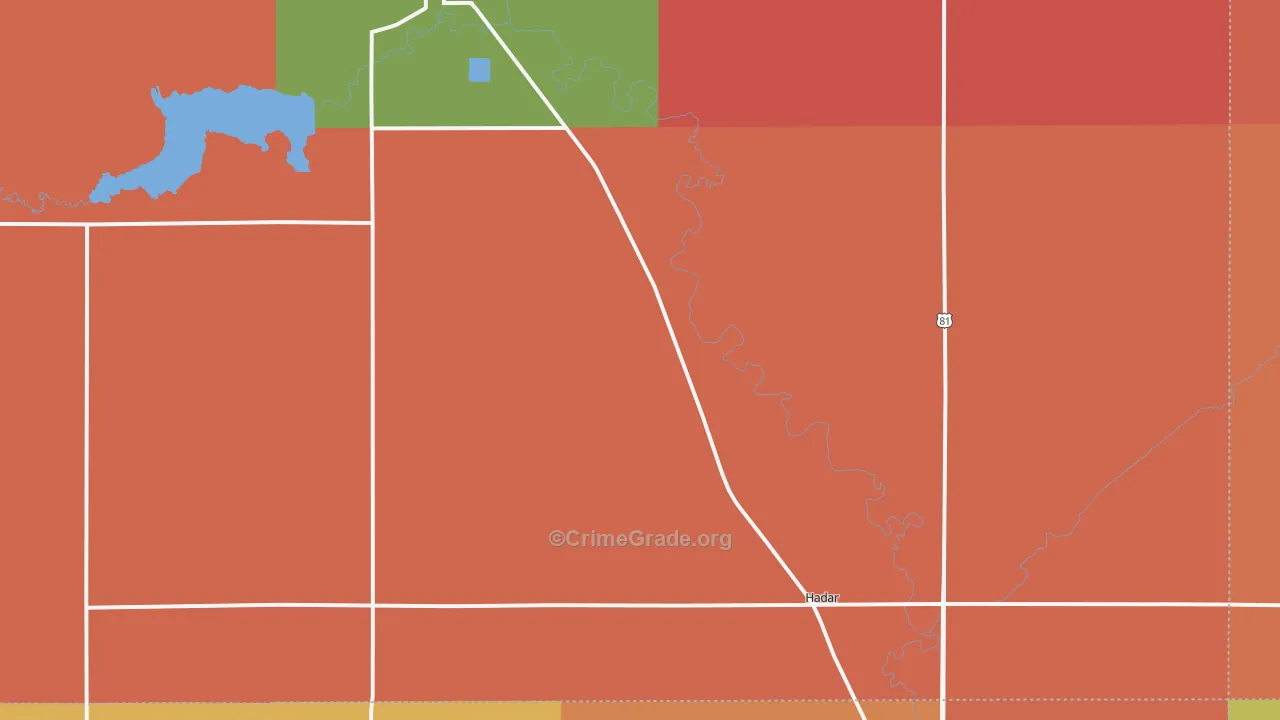 Hadar, NE Map of Robbery Rates