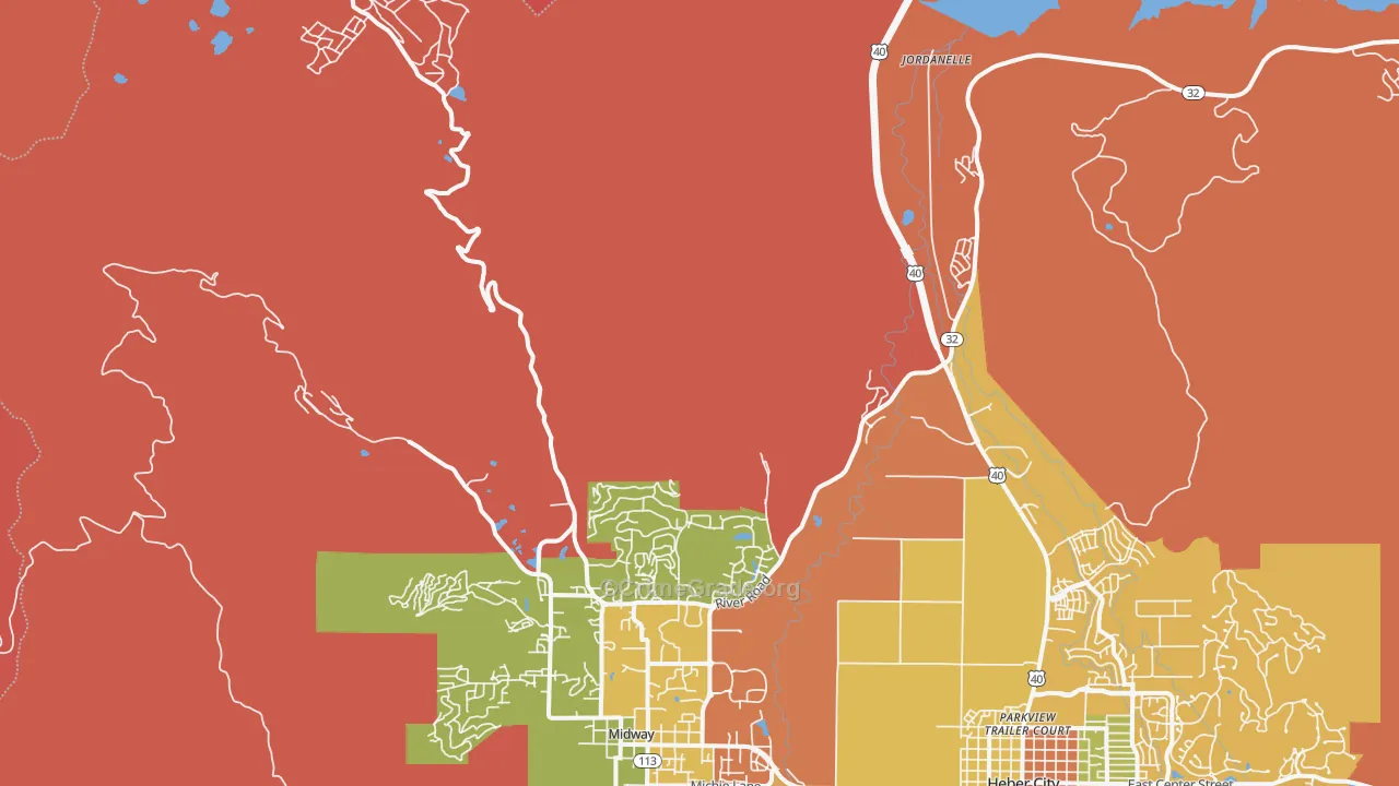Hailstone, UT Map of Robbery Rates