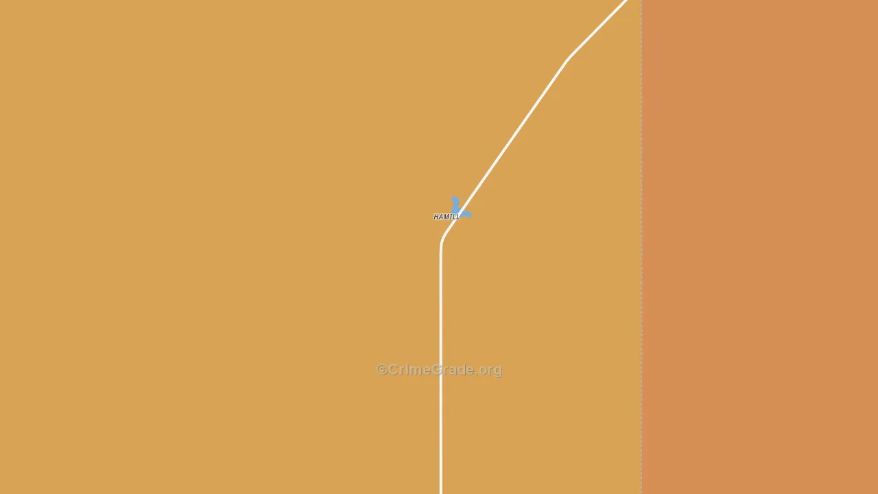 Hamill, SD Map of Robbery Rates