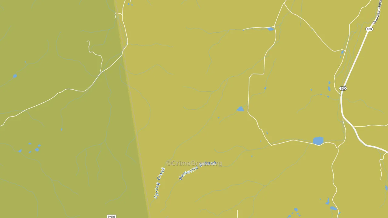 Haney, GA Map of Robbery Rates