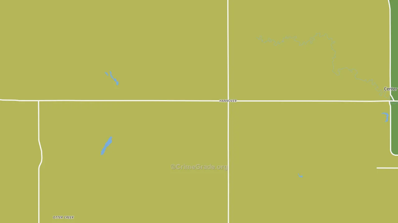 Hannover, ND Map of Robbery Rates