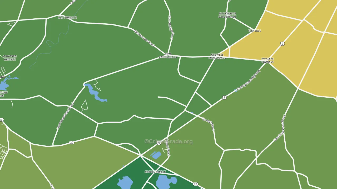 Hardscrabble, DE Map of Robbery Rates