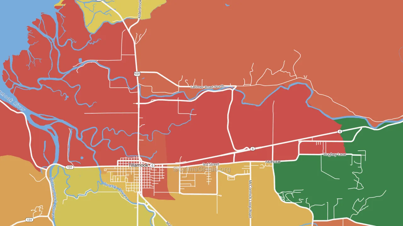 Hathaway Mead, OR Map of Robbery Rates