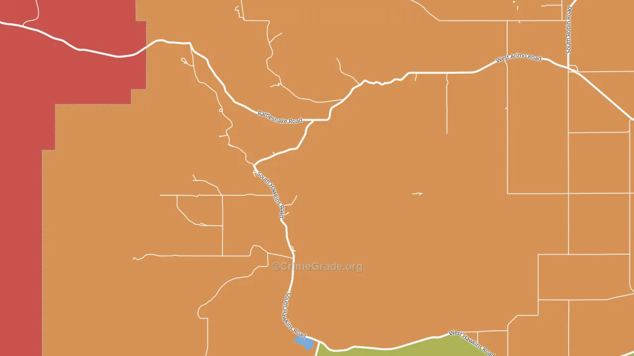 Hawkins, ID Map of Robbery Rates