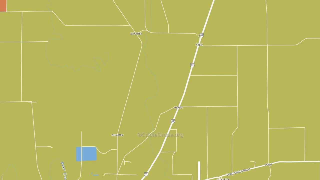Heads, MS Map of Robbery Rates