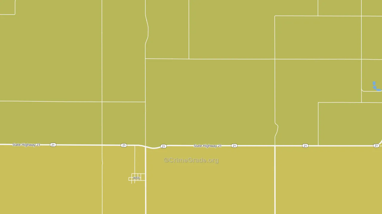 Heil, ND Map of Robbery Rates