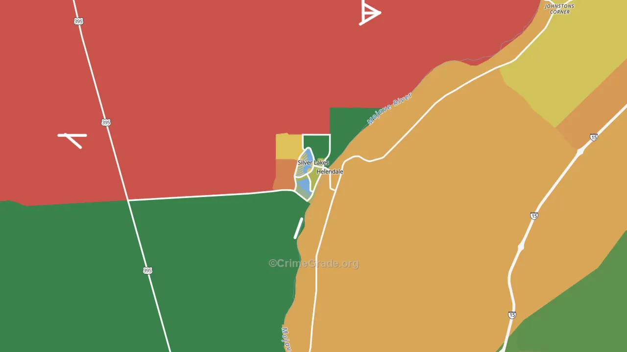 Helendale, CA Map of Robbery Rates