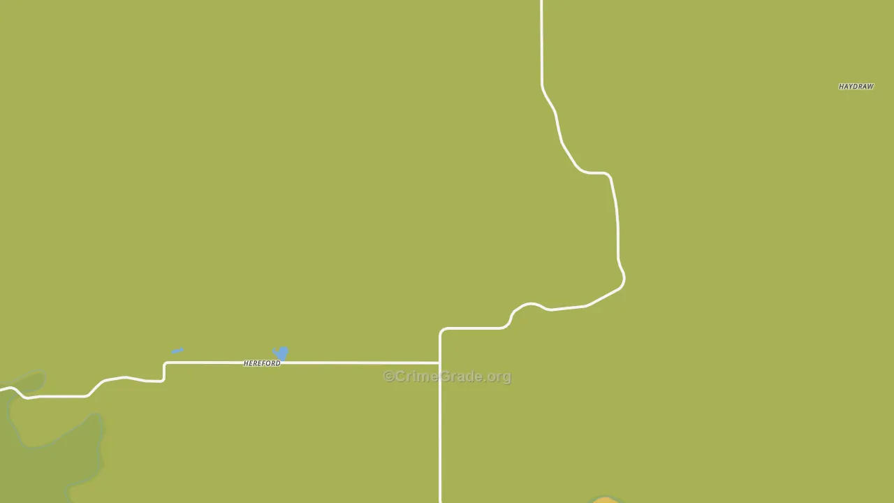 Hereford, SD Map of Robbery Rates