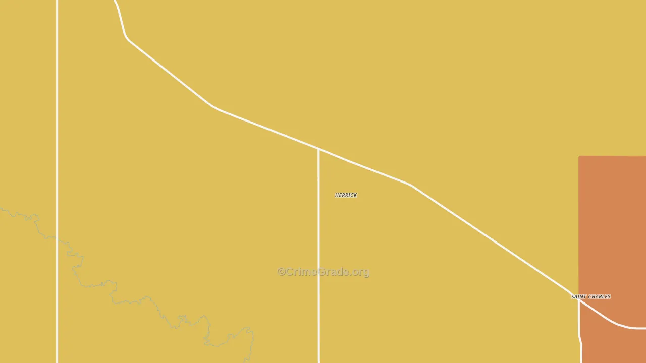 Herrick, SD Map of Robbery Rates