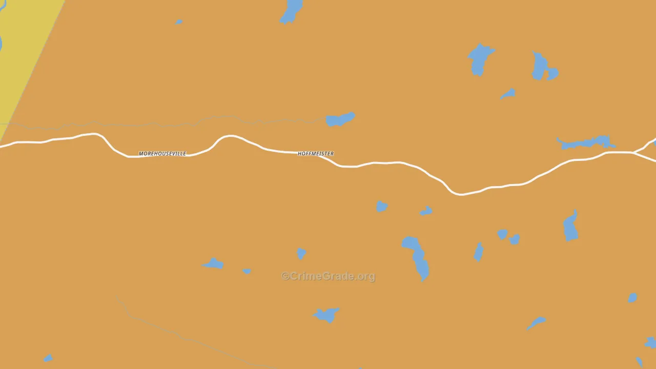 Hoffmeister, NY Map of Robbery Rates