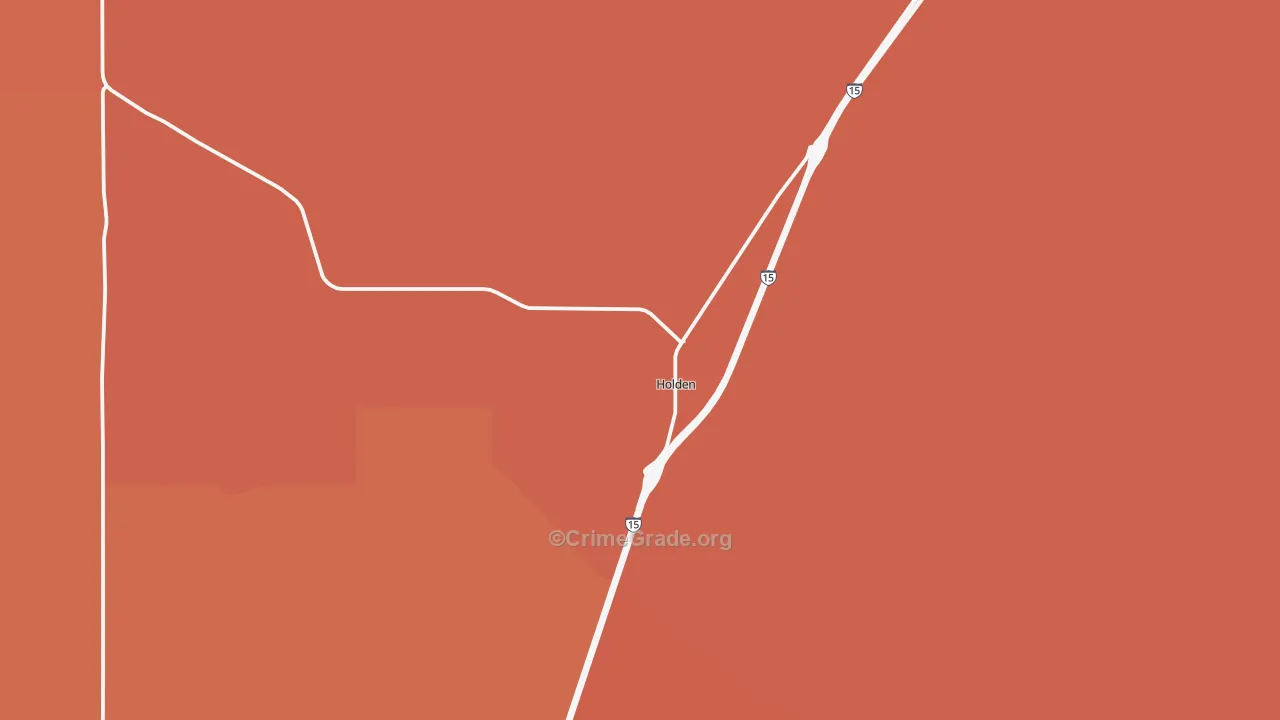 Holden, UT Map of Robbery Rates