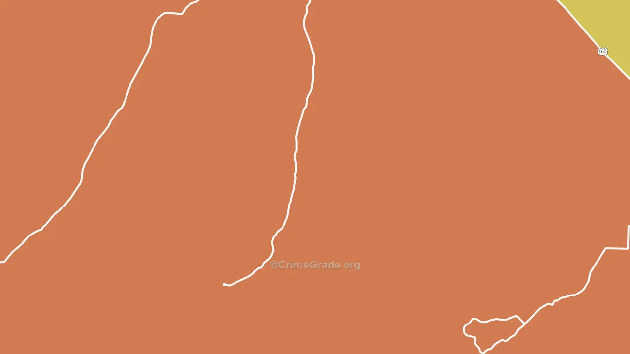 Homelake, CO Map of Robbery Rates