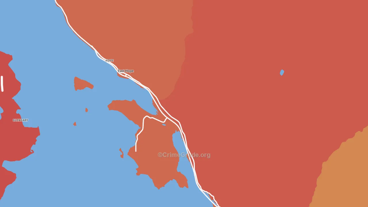 Hope, ID Map of Robbery Rates