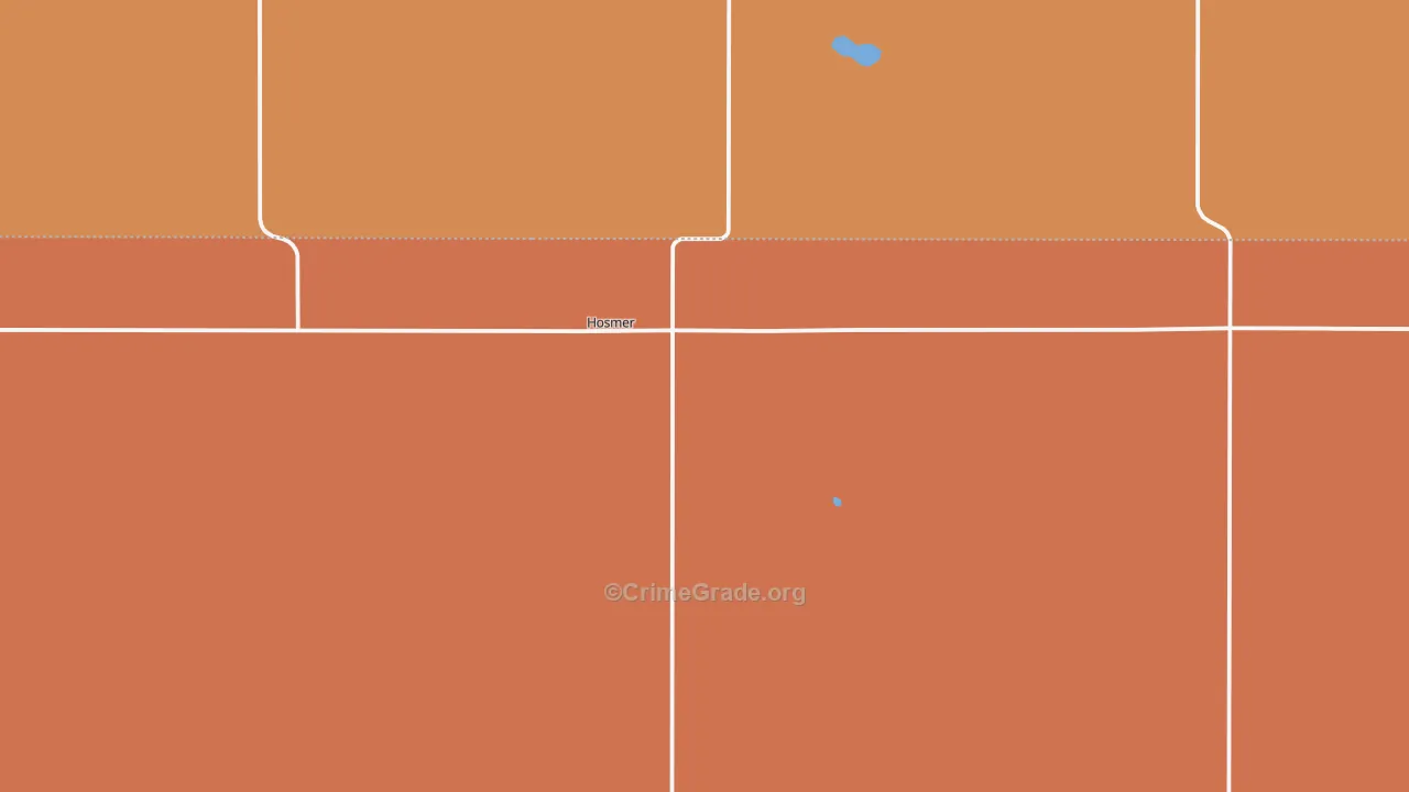 Hosmer, SD Map of Robbery Rates