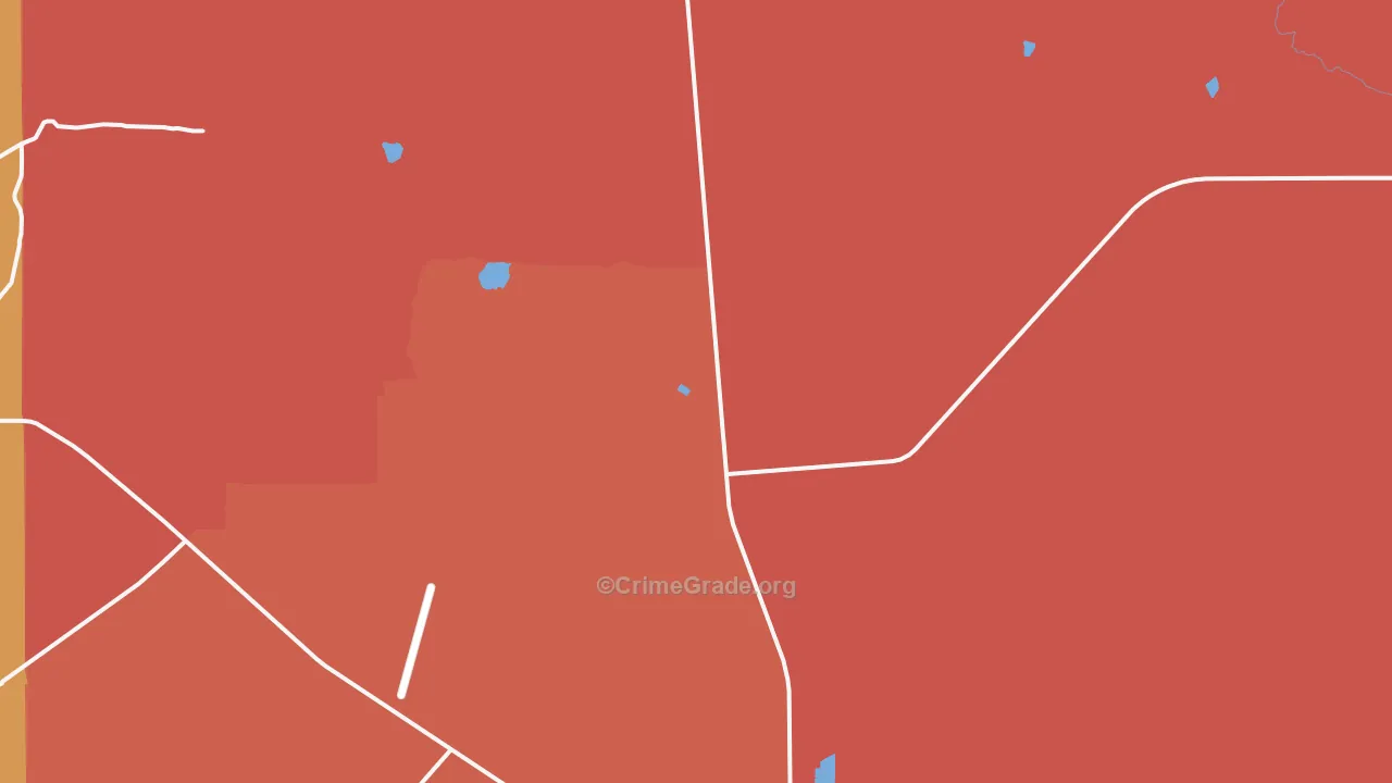 Hospah, NM Map of Robbery Rates