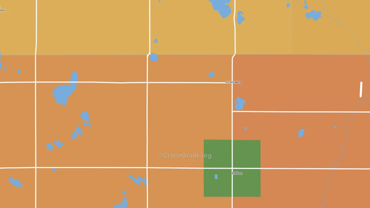 Huntimer, SD Map of Robbery Rates