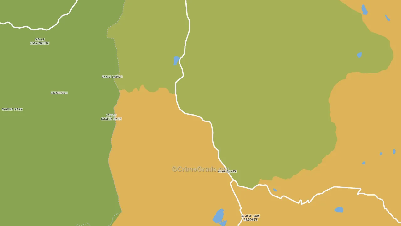 Idlewild, NM Map of Robbery Rates