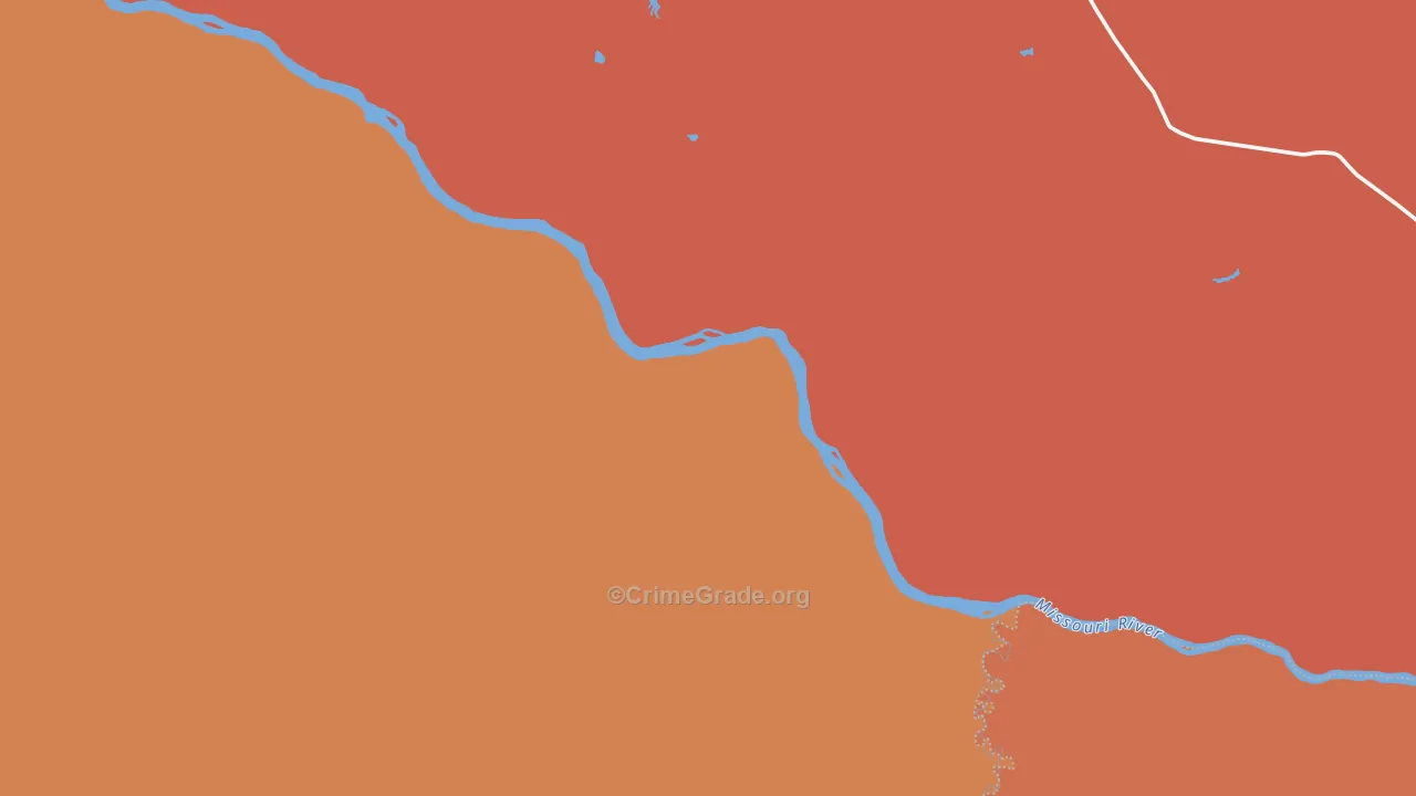 Iliad, MT Map of Robbery Rates