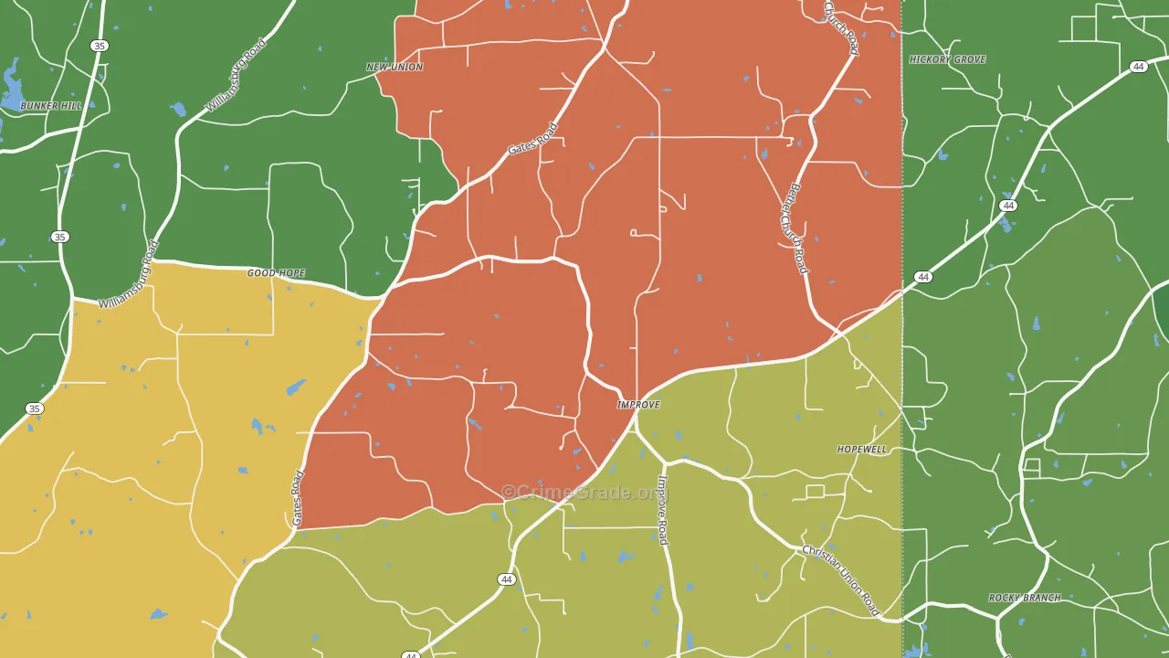 Improve, MS Map of Robbery Rates