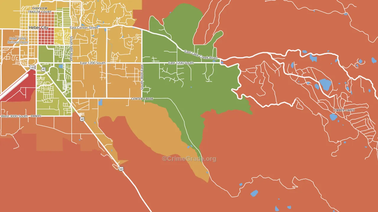 Independence, UT Map of Robbery Rates