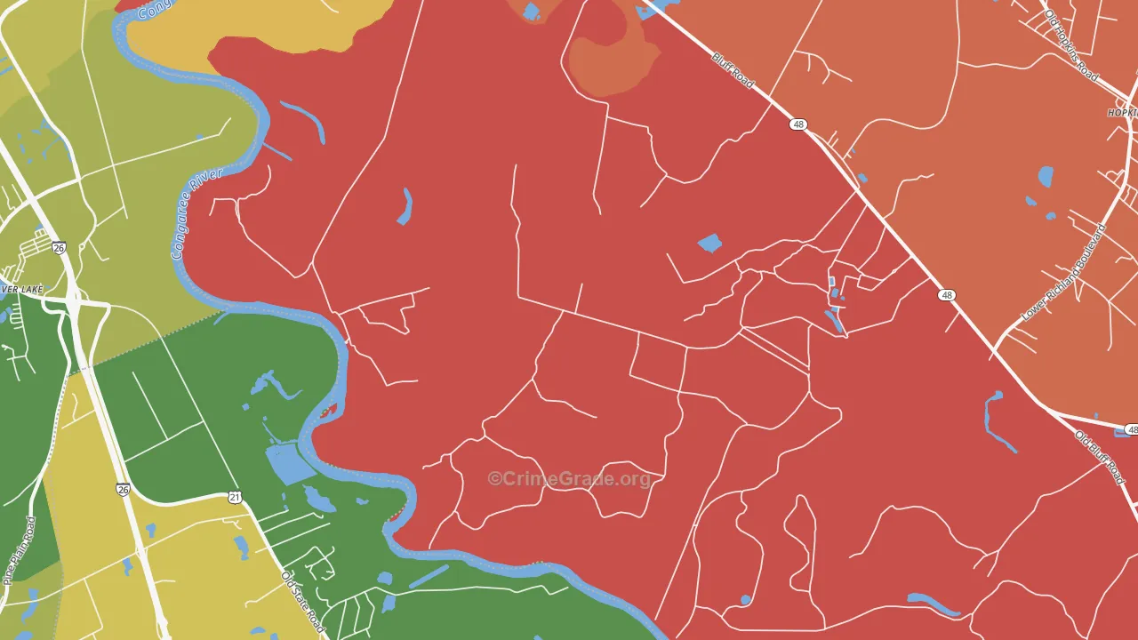 Independents, SC Map of Robbery Rates