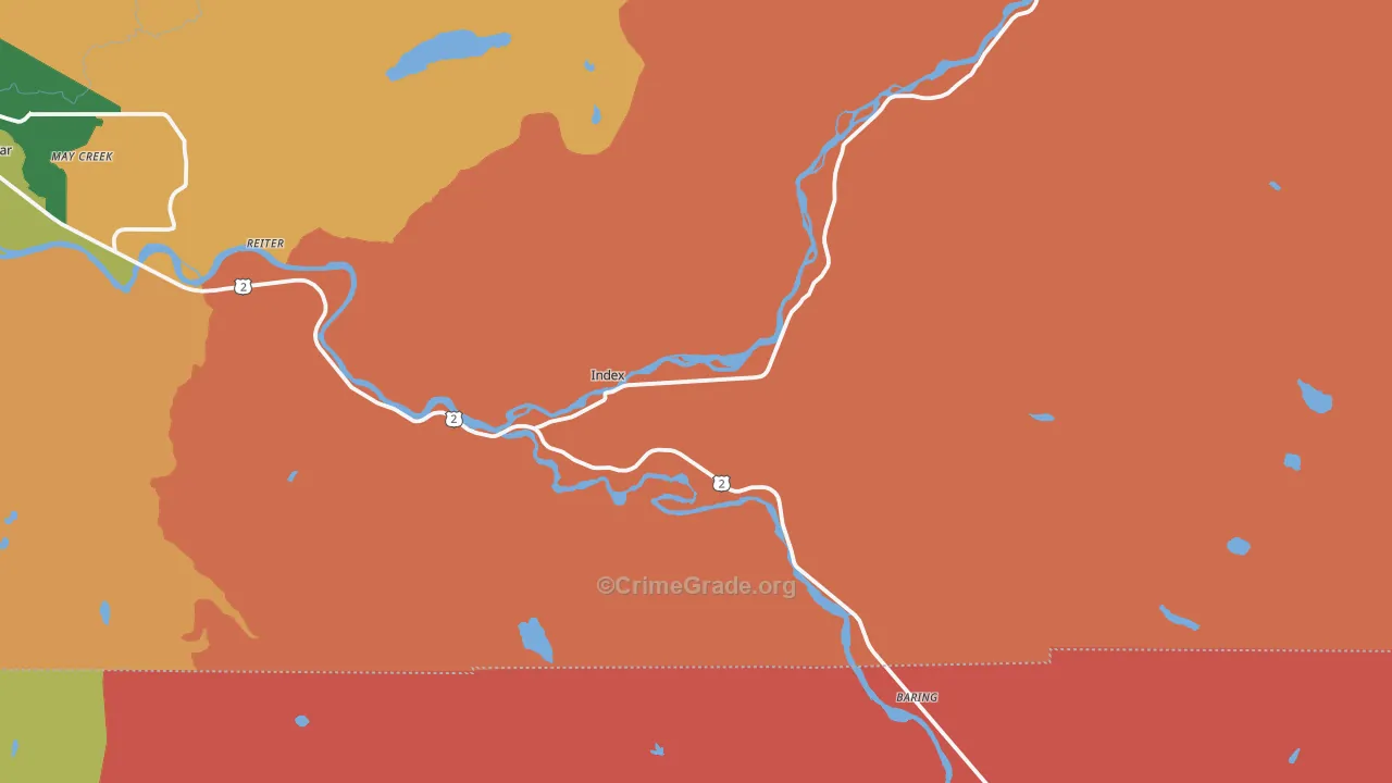 Index, WA Map of Robbery Rates