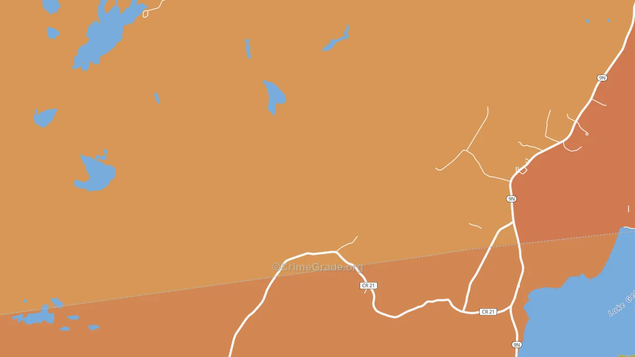 Indian Kettles, NY Map of Robbery Rates