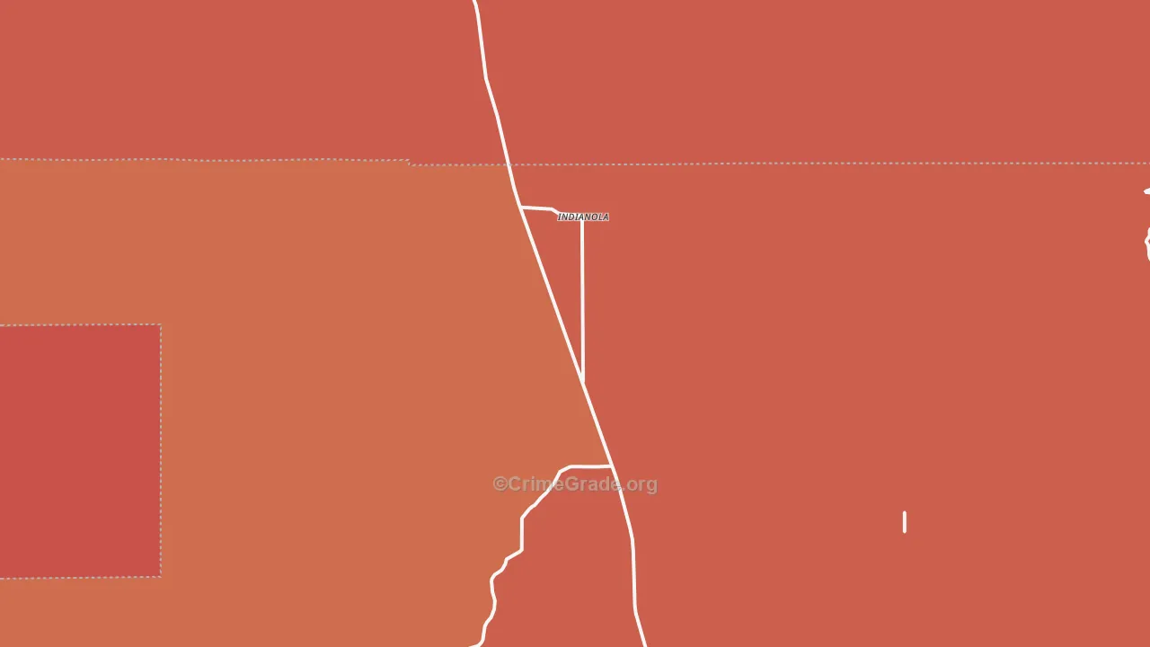 Indianola, UT Map of Robbery Rates