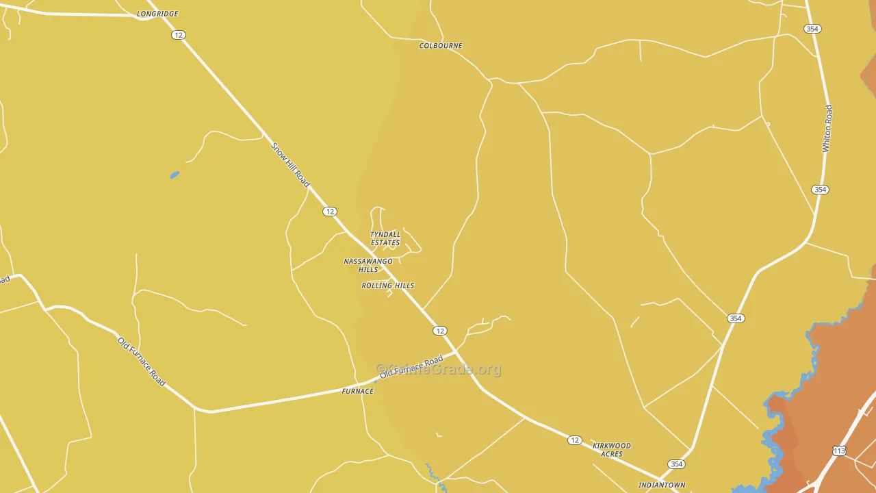 Indiantown, MD Map of Robbery Rates
