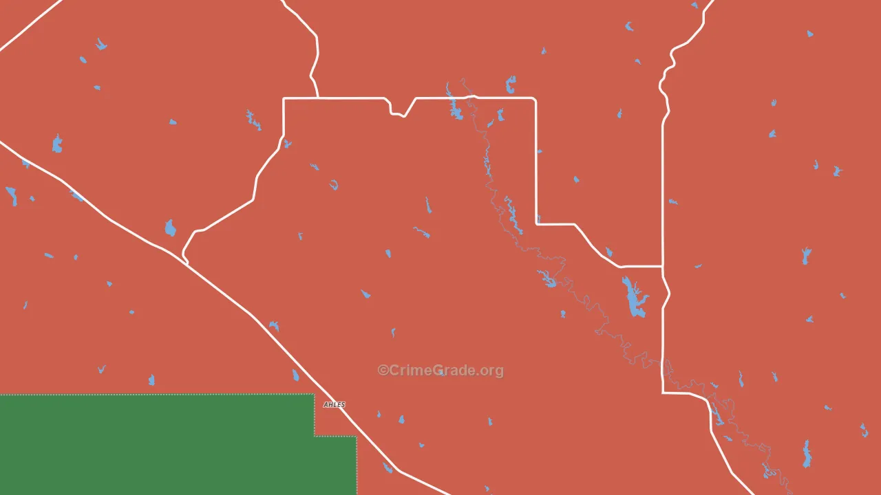 Ingomar, MT Map of Robbery Rates