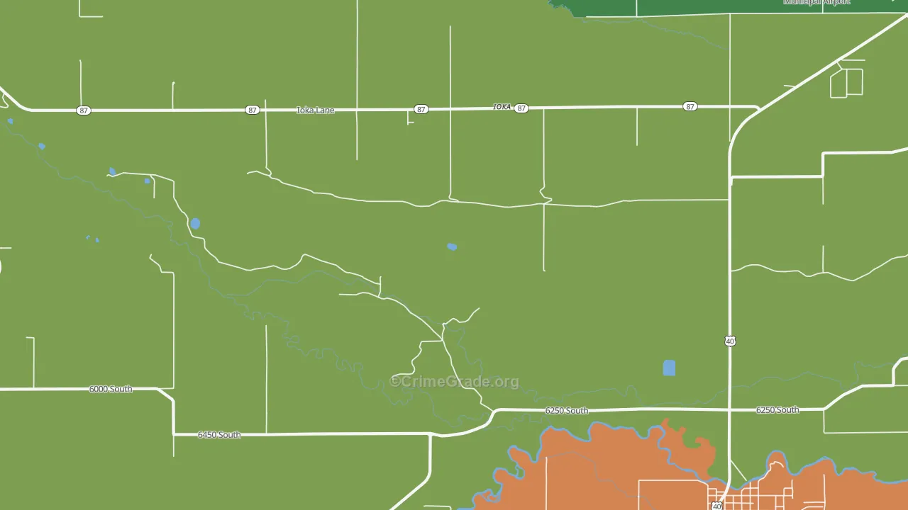 Ioka, UT Map of Robbery Rates