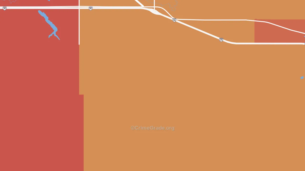 Iona, SD Map of Robbery Rates