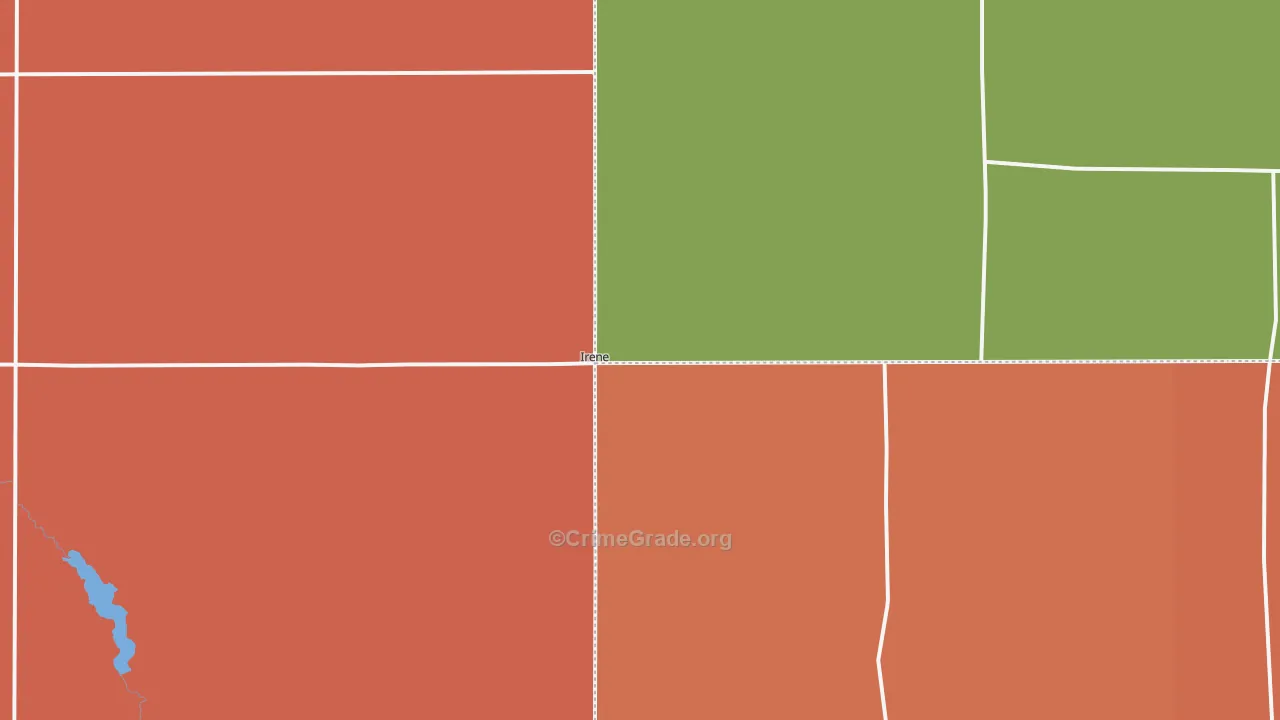 Irene, SD Map of Robbery Rates