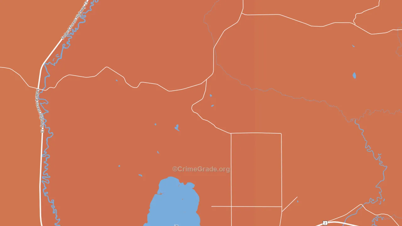 Isabella, MI Map of Robbery Rates