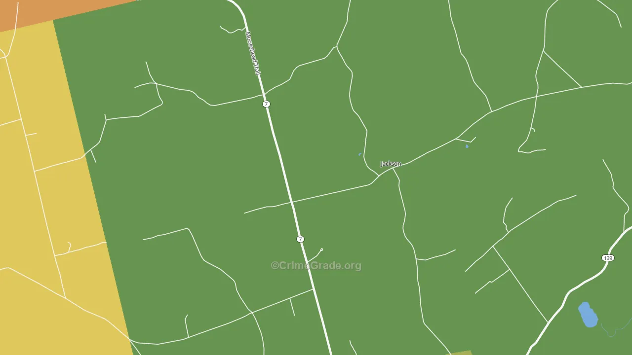 Jackson, ME Map of Robbery Rates
