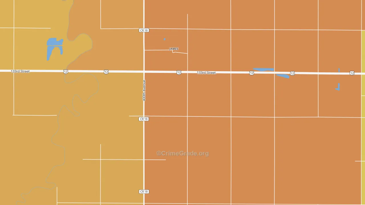 James, SD Map of Robbery Rates
