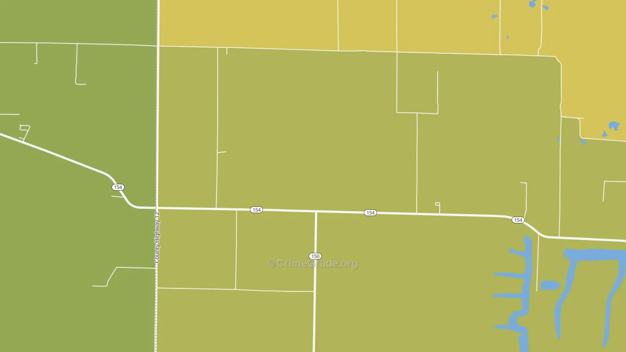 Jamestown, IL Map of Robbery Rates